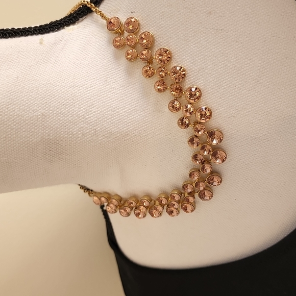 J. Crew Topaz Crystal Necklace Statement Jewelry - Picture 4 of 6